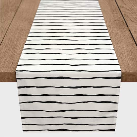 Painted Stripes 16" x 72" Cotton Twill Runner